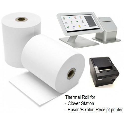 Clover Thermal Paper Roll (Size 3-1/8&quot; x 230')